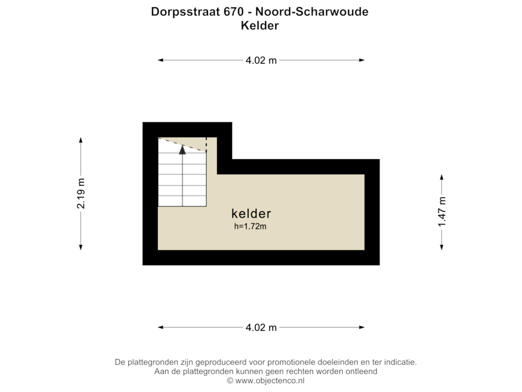 View floorplan of KELDER of Dorpsstraat 670