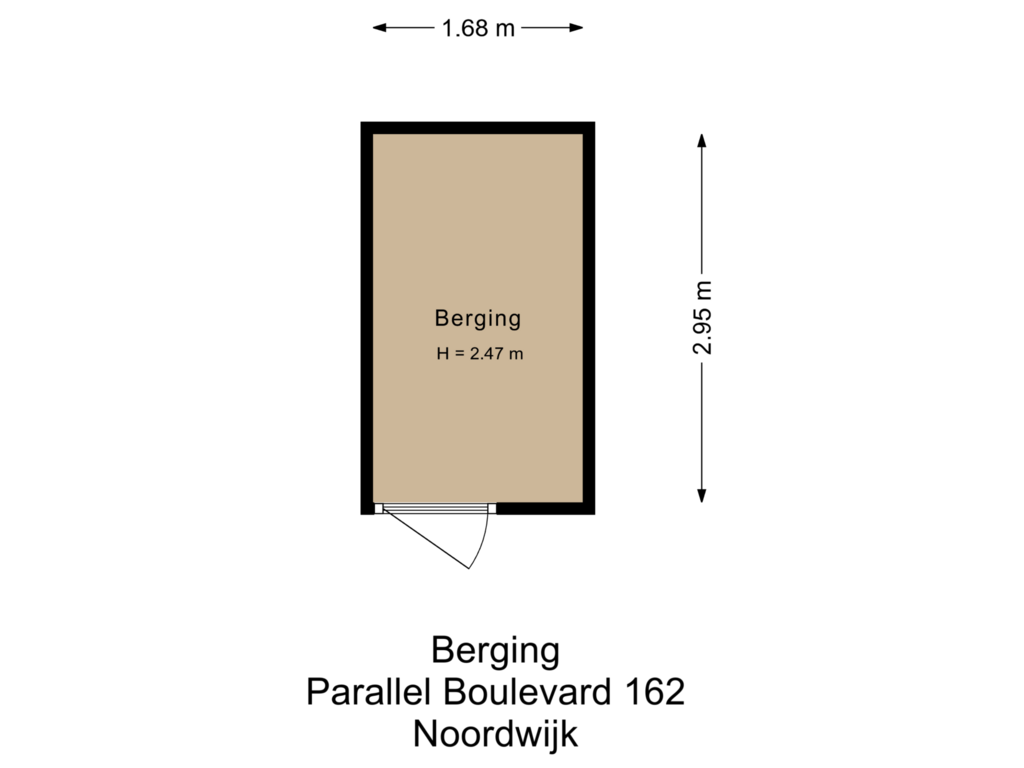 View floorplan of Berging of Parallel Boulevard 162