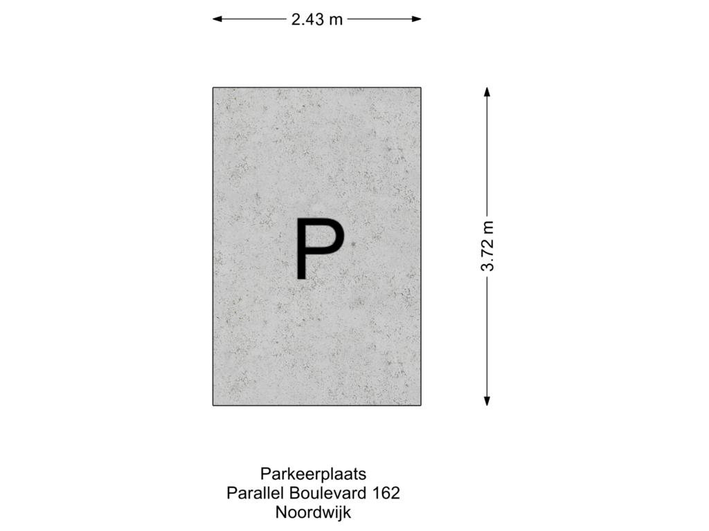 View floorplan of Parkeerplaats of Parallel Boulevard 162