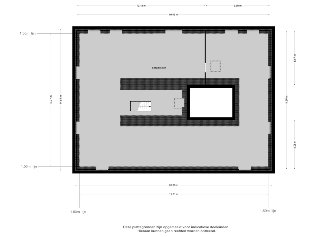 View floorplan of 2e verdieping of Laan der Boede 1