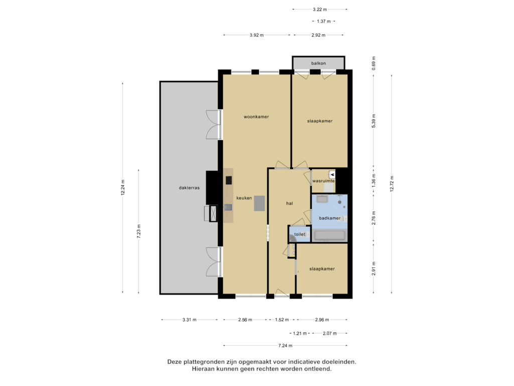 Bekijk plattegrond van Appartement van Claerbeek 37