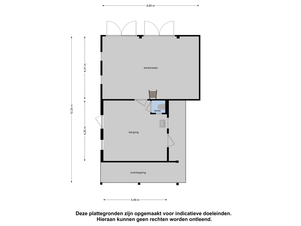 Bekijk plattegrond van Berging van Postweg 129