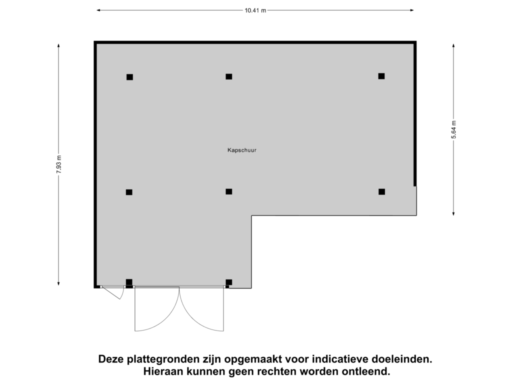 Bekijk plattegrond van Kapschuur van Postweg 129