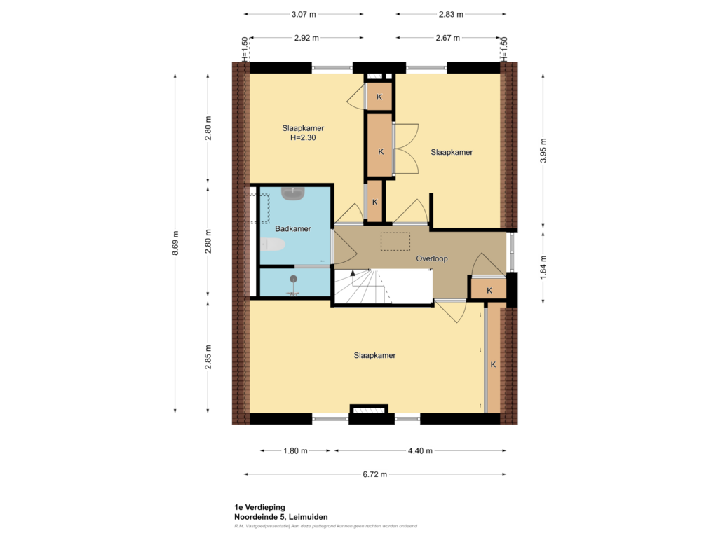 Bekijk plattegrond van 1e Verdieping van Noordeinde 5