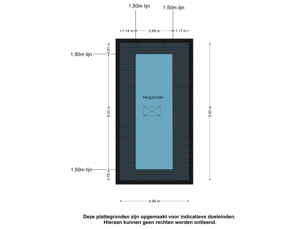 View floorplan of Zolder of De Fenne 5