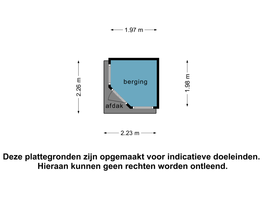 View floorplan of Berging of De Fenne 5