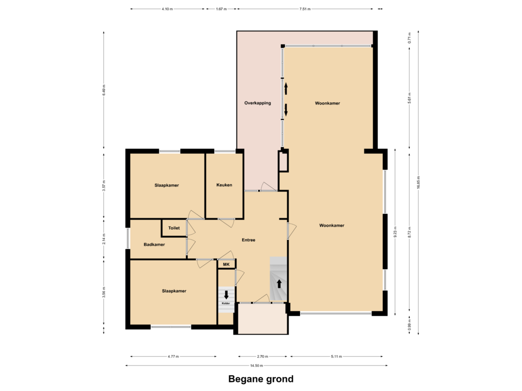 View floorplan of Begane Grond of Sterrenbos 9