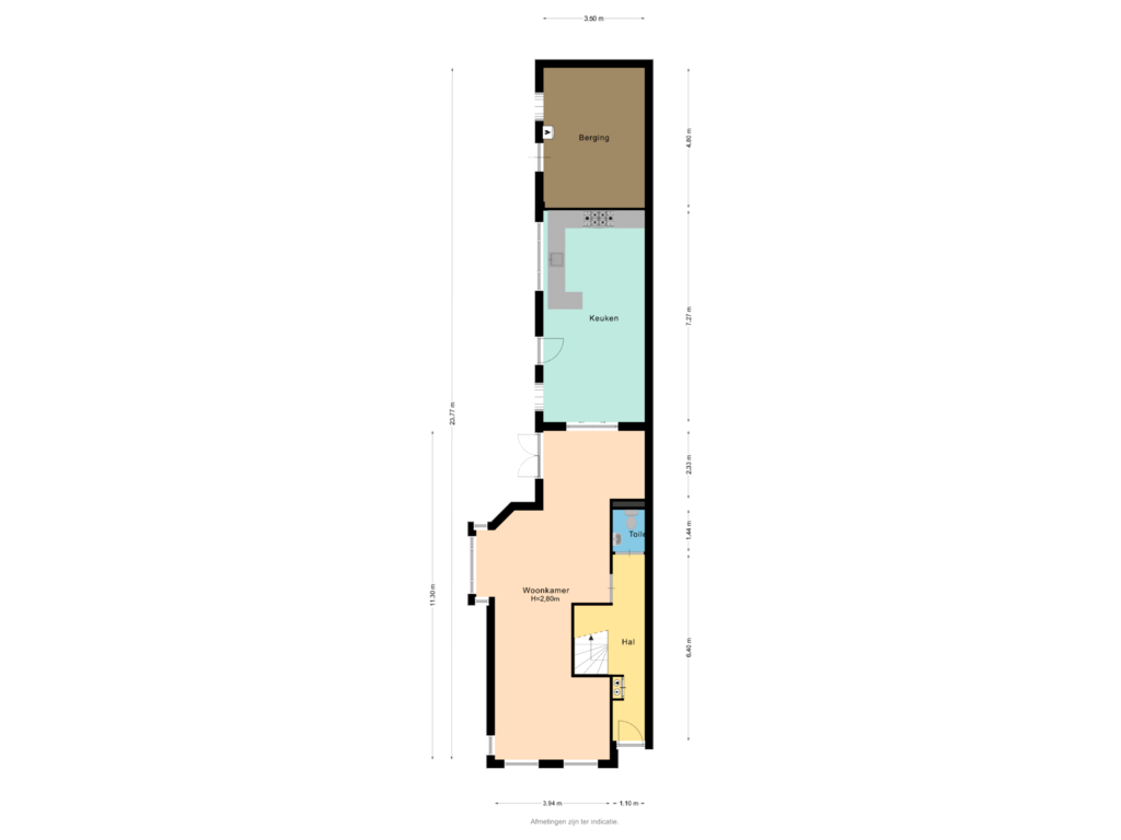 Bekijk plattegrond van Begane grond van Rijnstraat 144