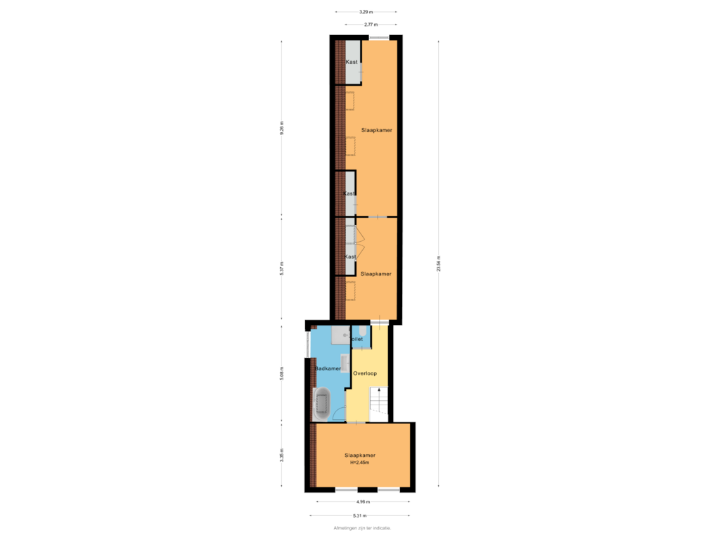 Bekijk plattegrond van Verdieping 1 van Rijnstraat 144