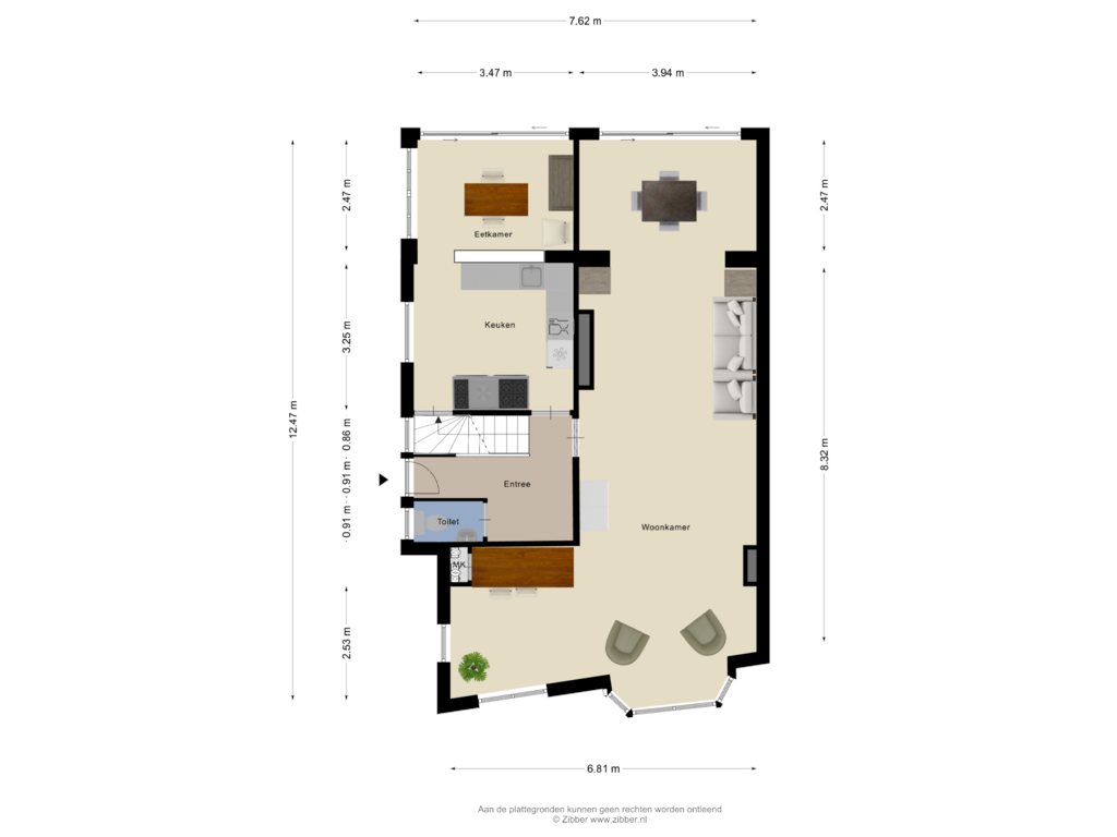 Bekijk plattegrond van Begane Grond van Kneedweg 51