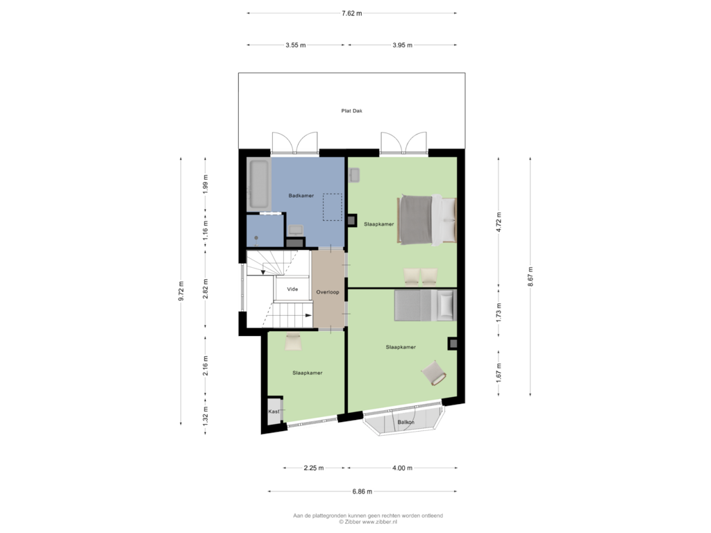 Bekijk plattegrond van Eerste Verdieping van Kneedweg 51