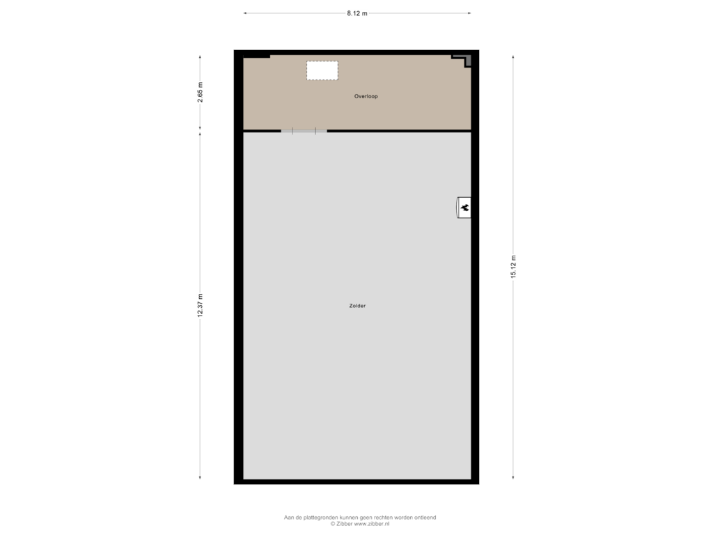 Bekijk plattegrond van Zolder van Kneedweg 51