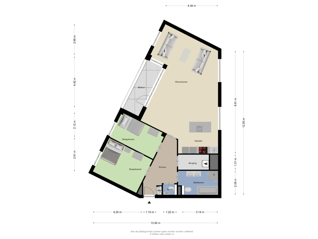 Bekijk plattegrond van Appartement van Anton Philipslaan 130