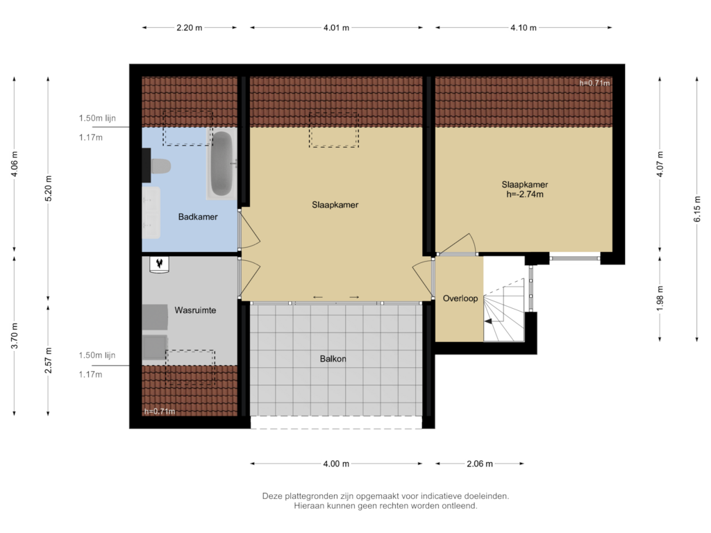 Bekijk plattegrond van Verdieping 1 van Voorstraat 30-B