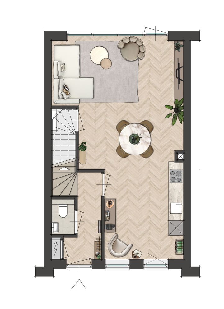 Foto 6 van Stadswoningen (Bouwnr. 38)