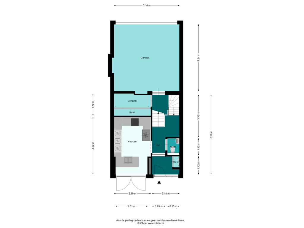 Bekijk plattegrond van Begane grond van Kweekhoven 16