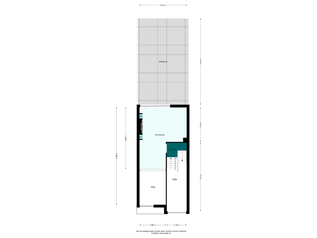 Bekijk plattegrond van Eerste verdieping van Kweekhoven 16