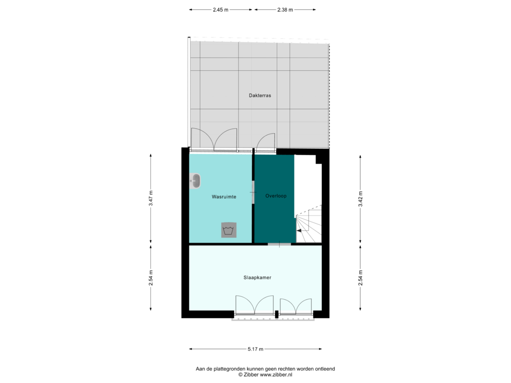 Bekijk plattegrond van Derde verdieping van Kweekhoven 16