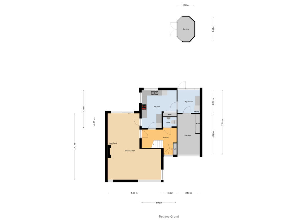 Bekijk plattegrond van Begane Grond van Doornboomstraat 26