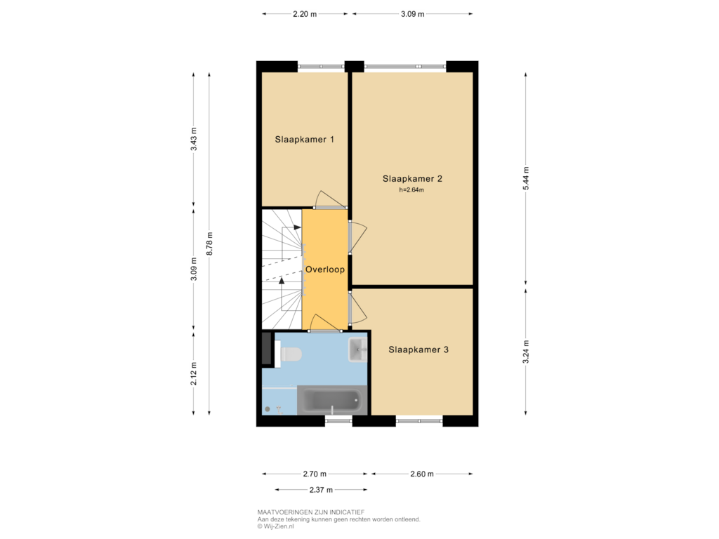 Bekijk plattegrond van EERSTE VERDIEPING van Simone de Beauvoirstraat 19