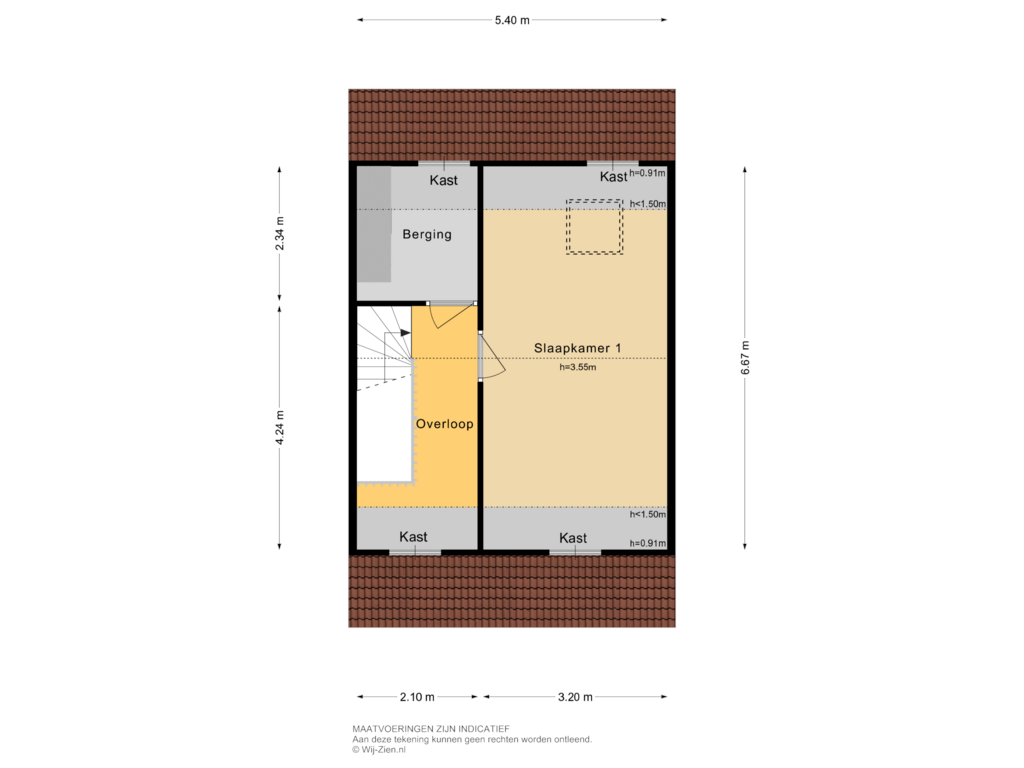 Bekijk plattegrond van TWEEDE VERDIEPING van Simone de Beauvoirstraat 19