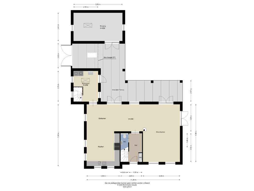 Bekijk plattegrond van Bg van Veldstraat 38