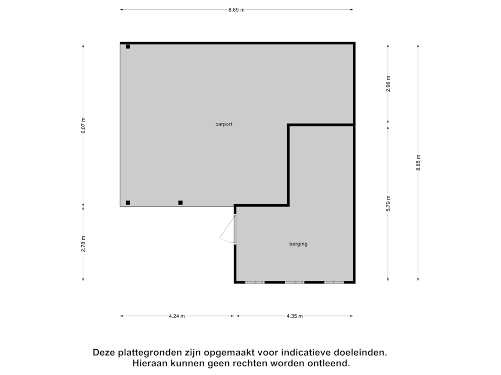 Bekijk plattegrond van Berging van Alteveerstraat 29