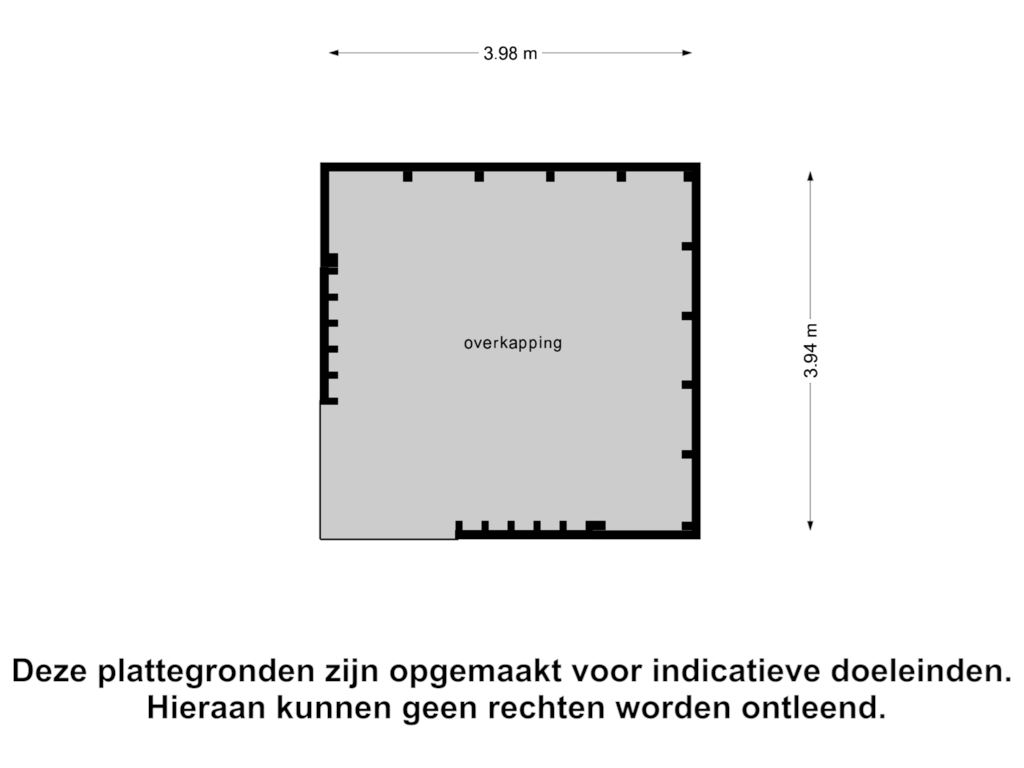 Bekijk plattegrond van Overkapping van Alteveerstraat 29