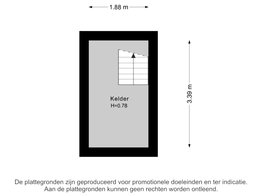 Bekijk plattegrond van Kelder van Mezenweg 15