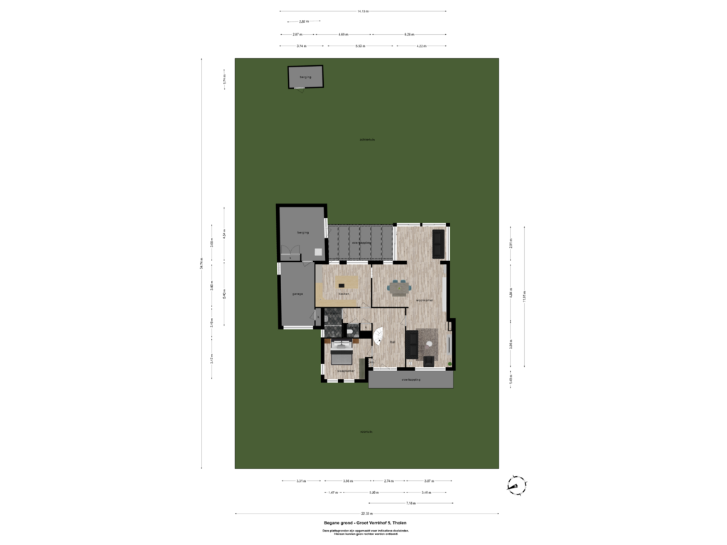 Bekijk plattegrond van overzicht woning van Groot Verréhof 5