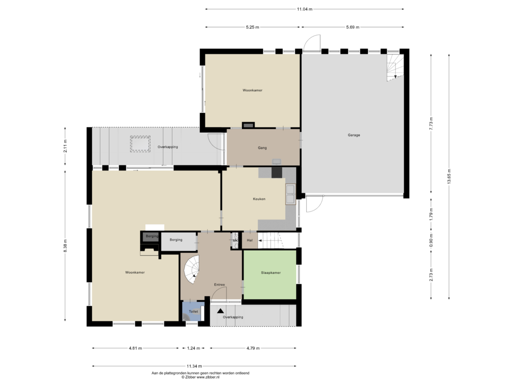 Bekijk plattegrond van Begane Grond van Tolhuis 1