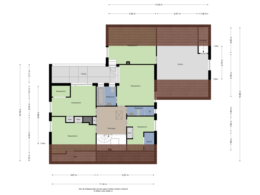 Bekijk plattegrond van Eerste Verdieping van Tolhuis 1