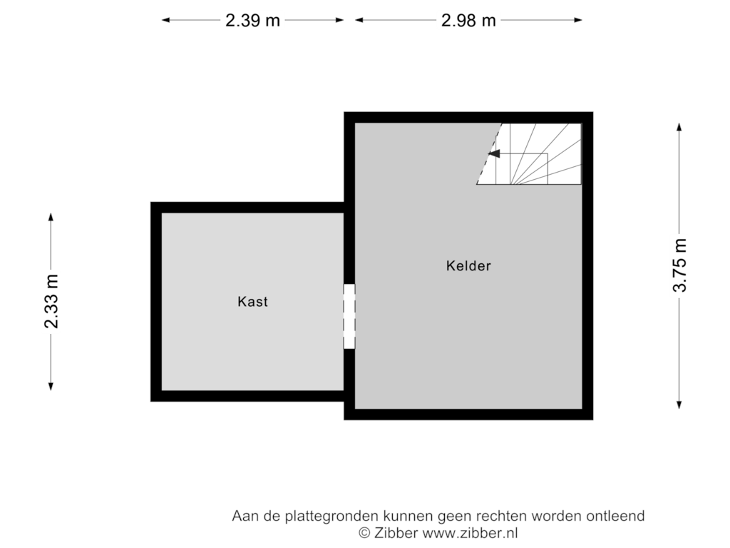 Bekijk plattegrond van Kelder van Tolhuis 1