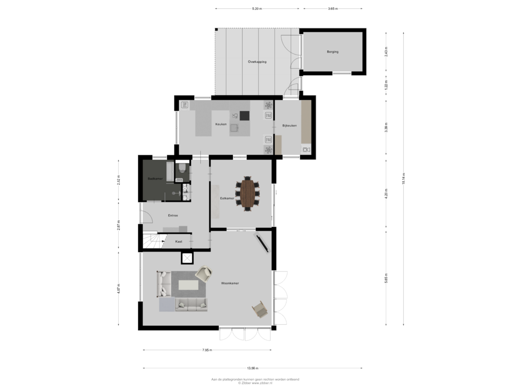 View floorplan of Begane grond of Prins Bernhardstraat 38