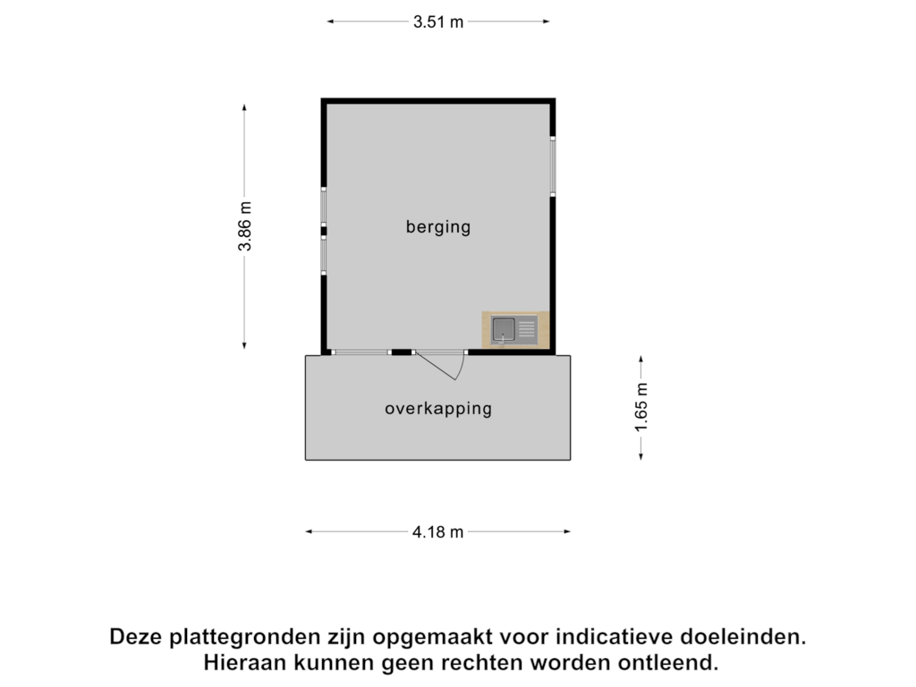 Bekijk plattegrond van Berging van Veldm Montgomeryweg 21