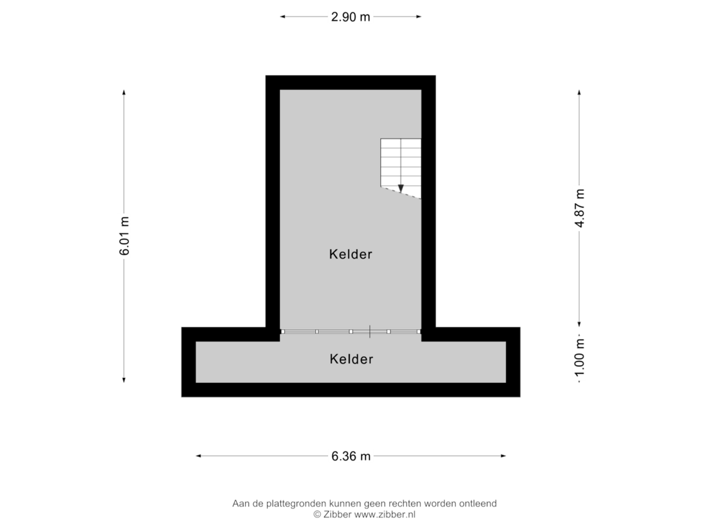 Bekijk plattegrond van Kelder van Huismansweg 13