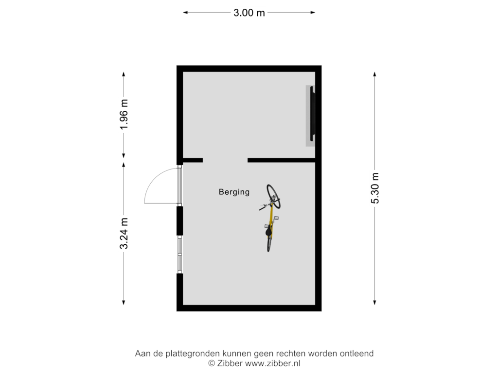 View floorplan of Berging of Roerstraat 75