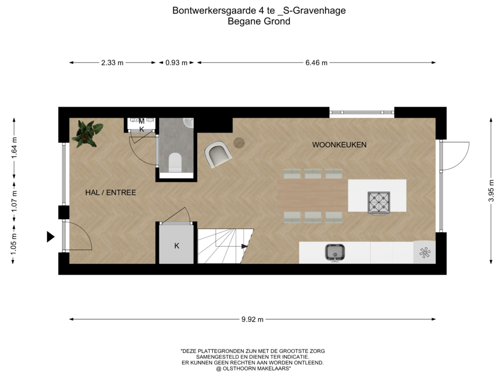 Bekijk plattegrond van Begane Grond van Bontwerkersgaarde 4