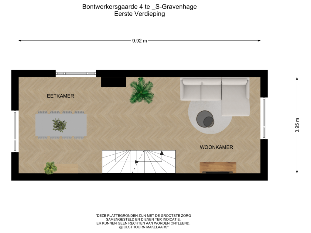 Bekijk plattegrond van Eerste Verdieping van Bontwerkersgaarde 4