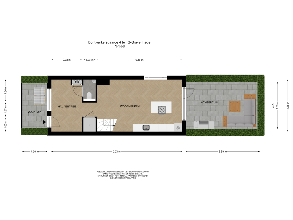 Bekijk plattegrond van Perceel van Bontwerkersgaarde 4