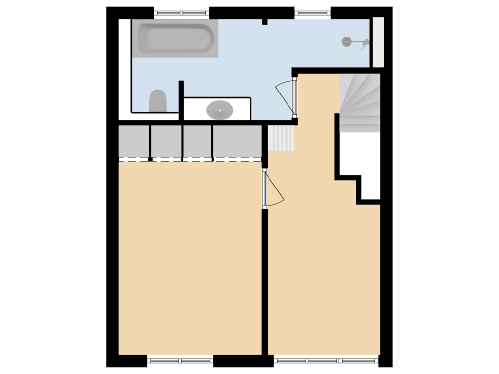 View floorplan of 1E Verdieping of Julianaplein 13