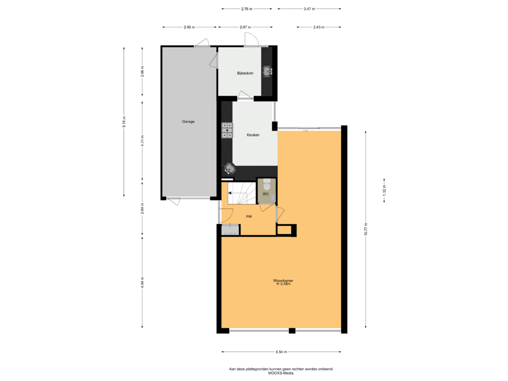 View floorplan of Begane Grond of Raadhuislaan 57