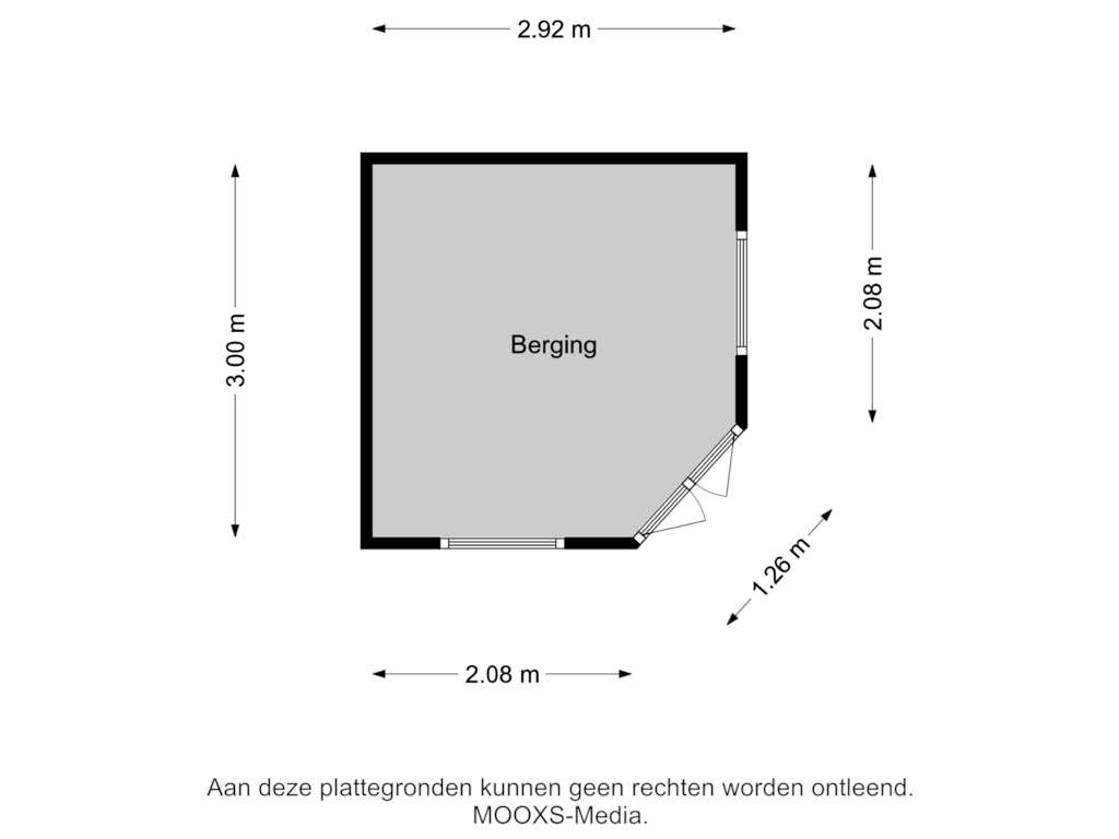 View floorplan of Berging of Raadhuislaan 57