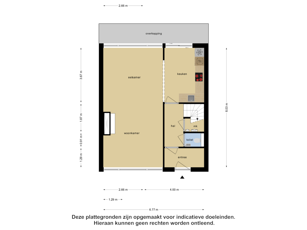 View floorplan of Begane Grond of Woldberglaan 21