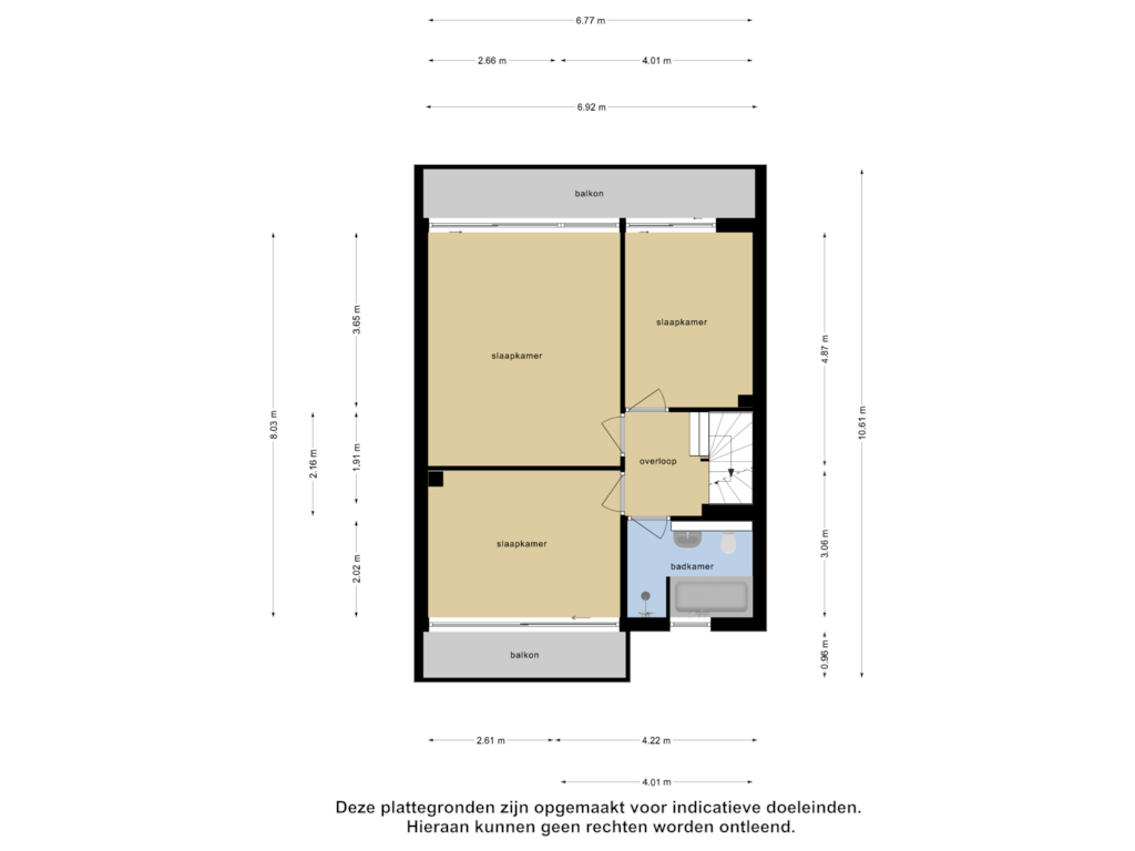 View floorplan of Eerste Verdieping of Woldberglaan 21