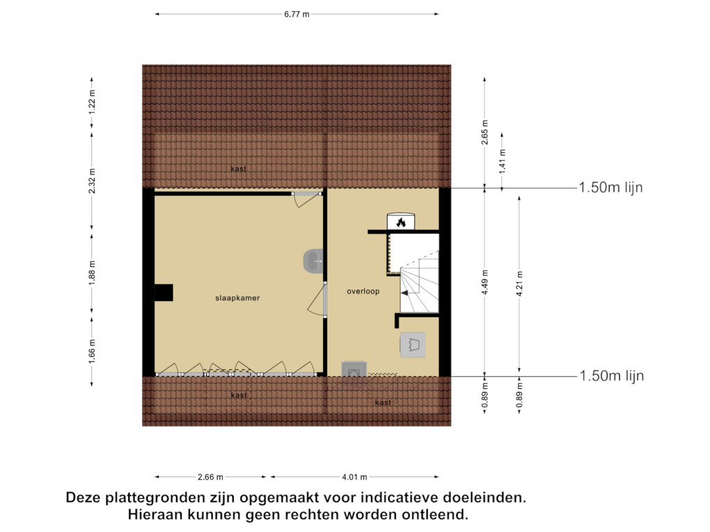 View floorplan of Tweede Verdieping of Woldberglaan 21