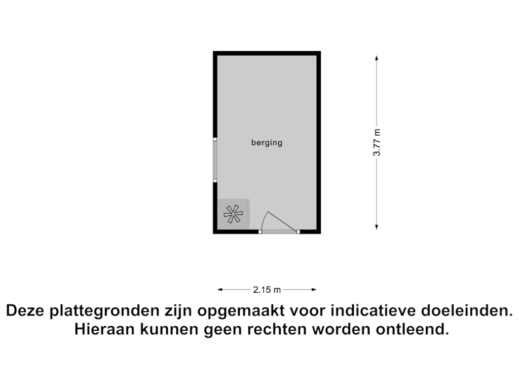 View floorplan of Berging of Woldberglaan 21