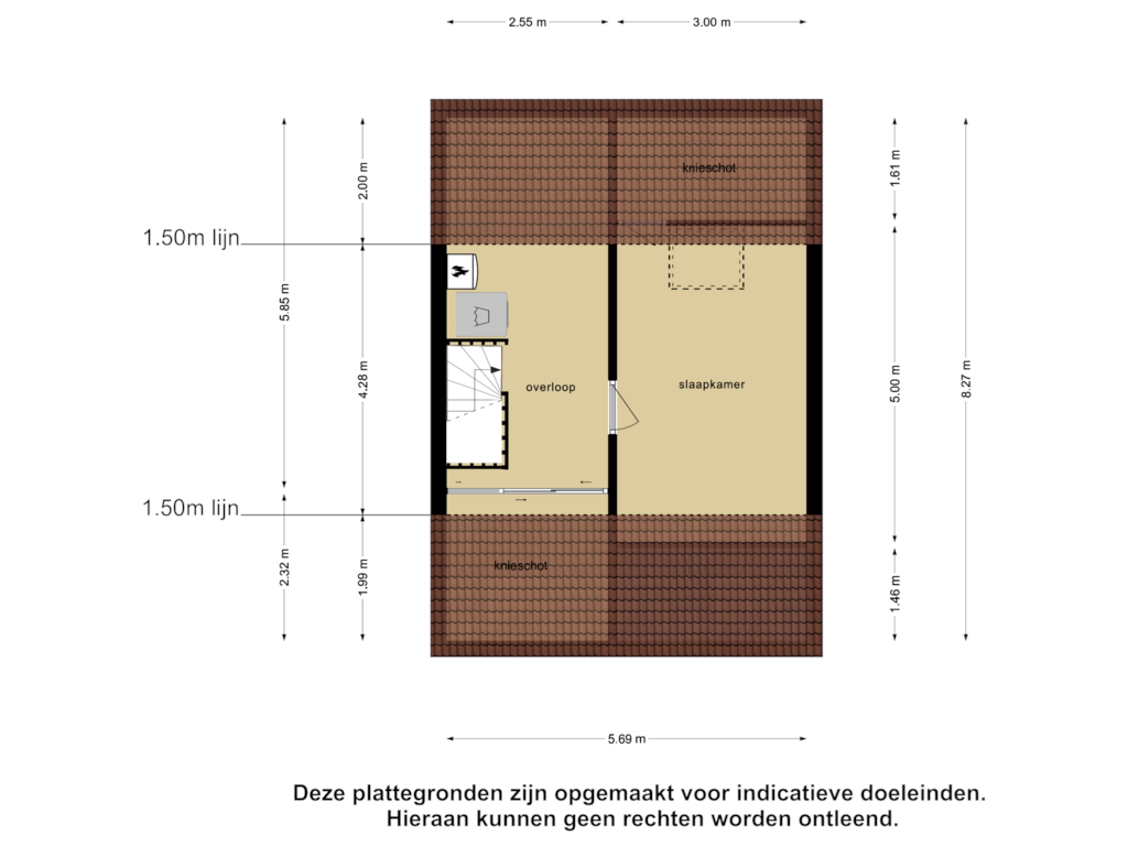 Bekijk plattegrond van Tweede Verdieping van Papisland 7