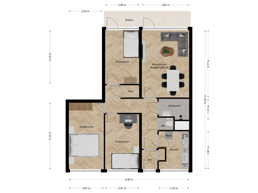 Bekijk plattegrond van First floor van Uitgeeststraat 159