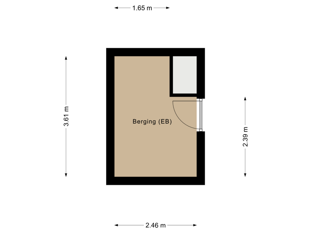 Bekijk plattegrond van Floor 1 van Uitgeeststraat 159